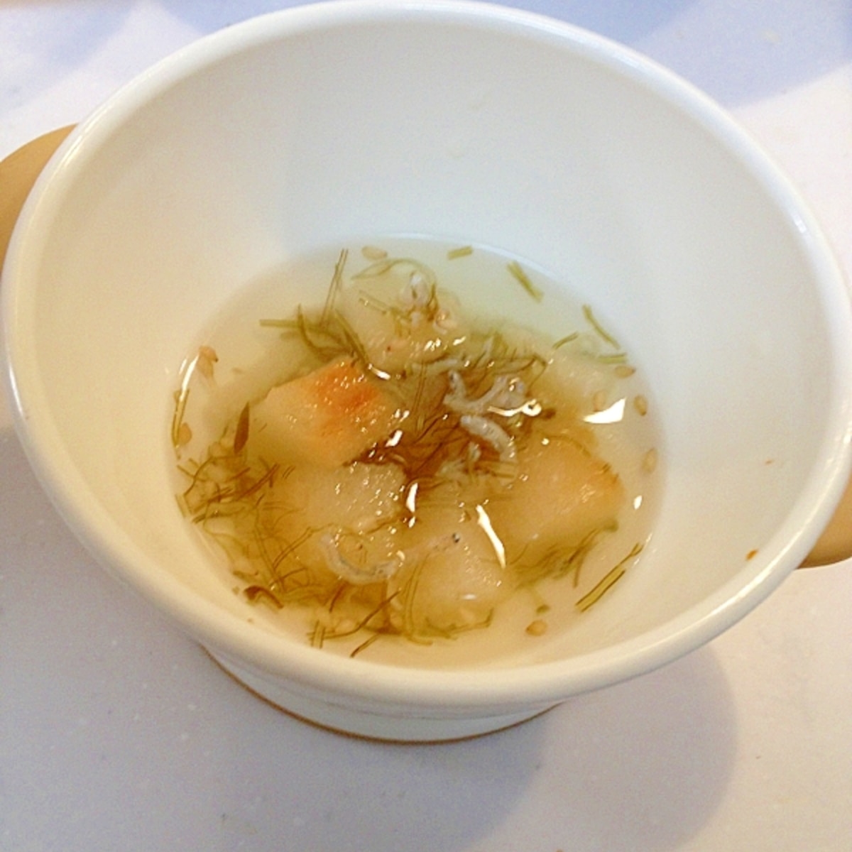麩ととろろ昆布のお吸い物 離乳食 レシピ 作り方 By とっこ 楽天レシピ 麩ととろろ昆布のお吸い物 離乳食 レシピ 作り方 By とっこ 楽天レシピ